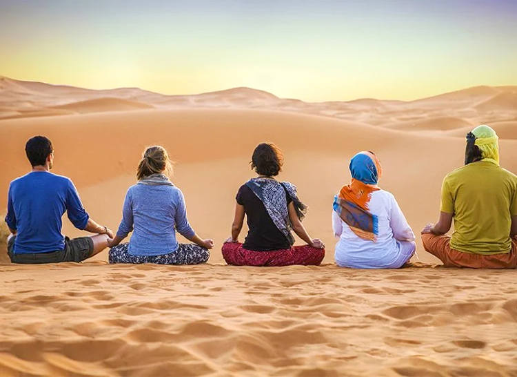 Yoga Merzouga desert activity